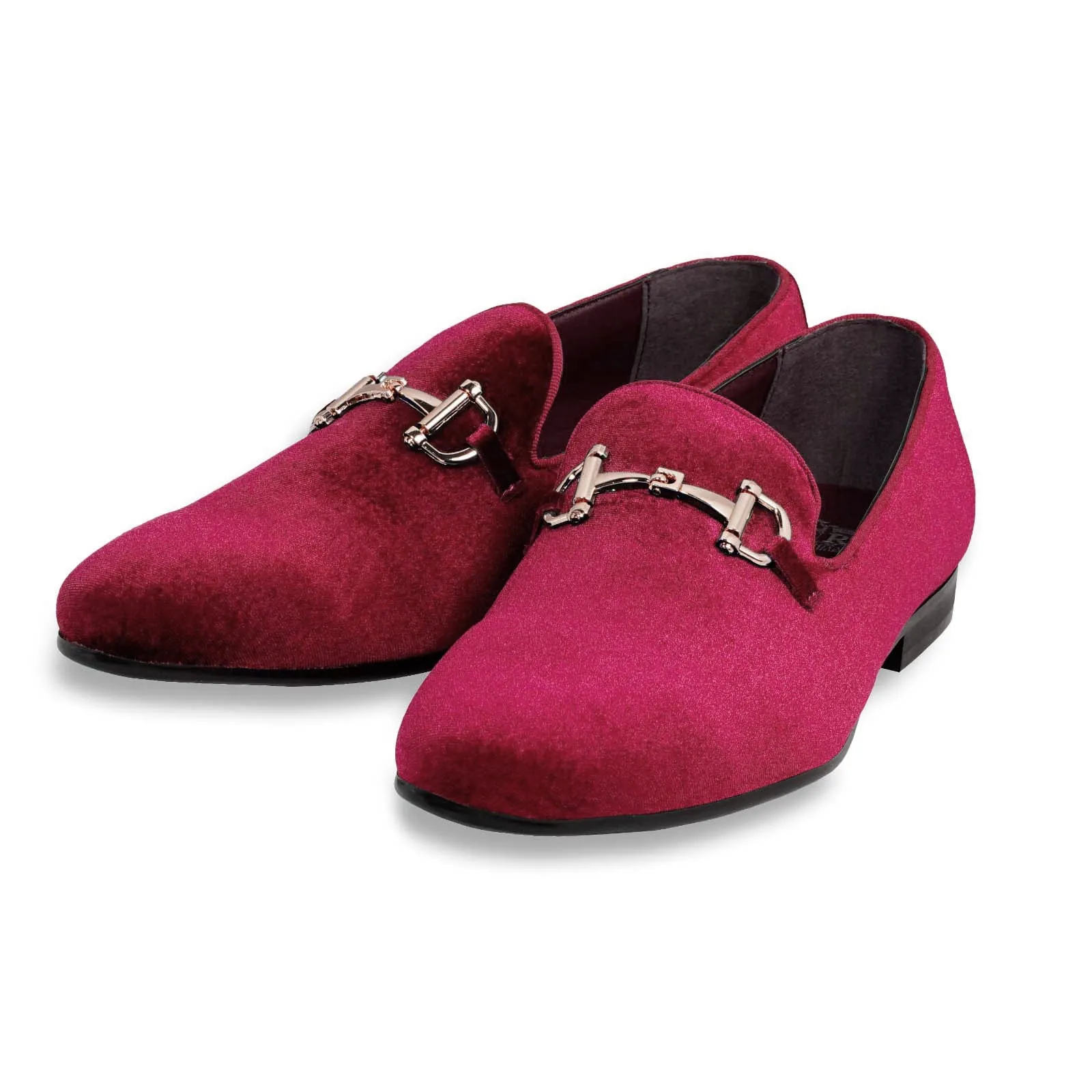 Men's Suede Velvet Smoker's Tuxedo Loafer Shoes