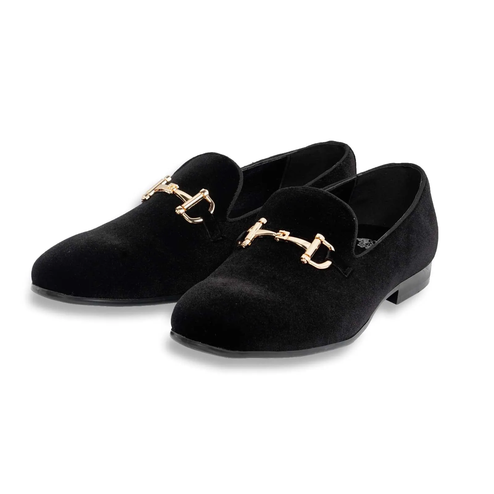 Men's Suede Velvet Smoker's Tuxedo Loafer Shoes