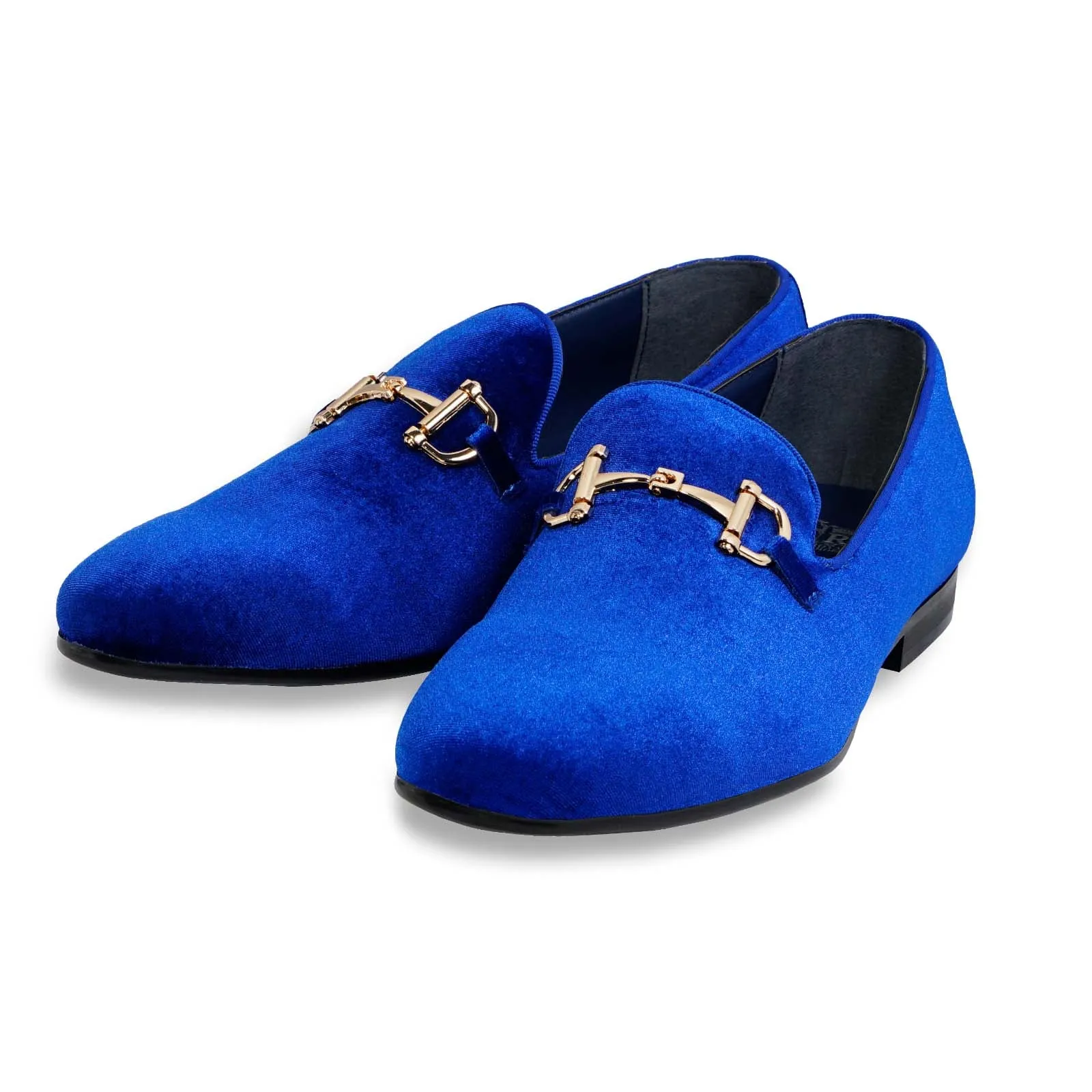 Men's Suede Velvet Smoker's Tuxedo Loafer Shoes