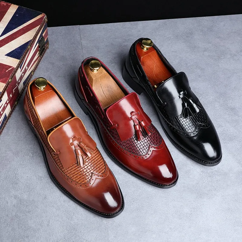 Men's Tassel Italian Loafers Up To Size 13