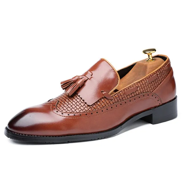 Men's Tassel Italian Loafers Up To Size 13