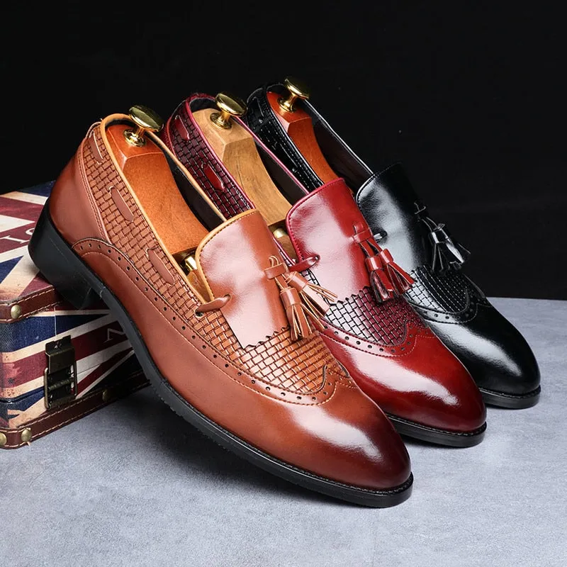 Men's Tassel Italian Loafers Up To Size 13