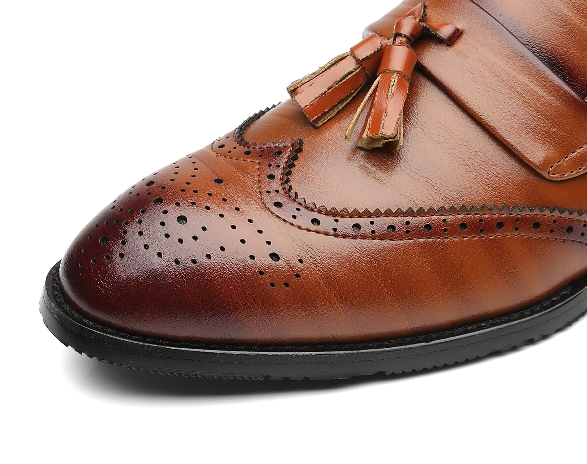 Men's Wingtip Smoking Loafers