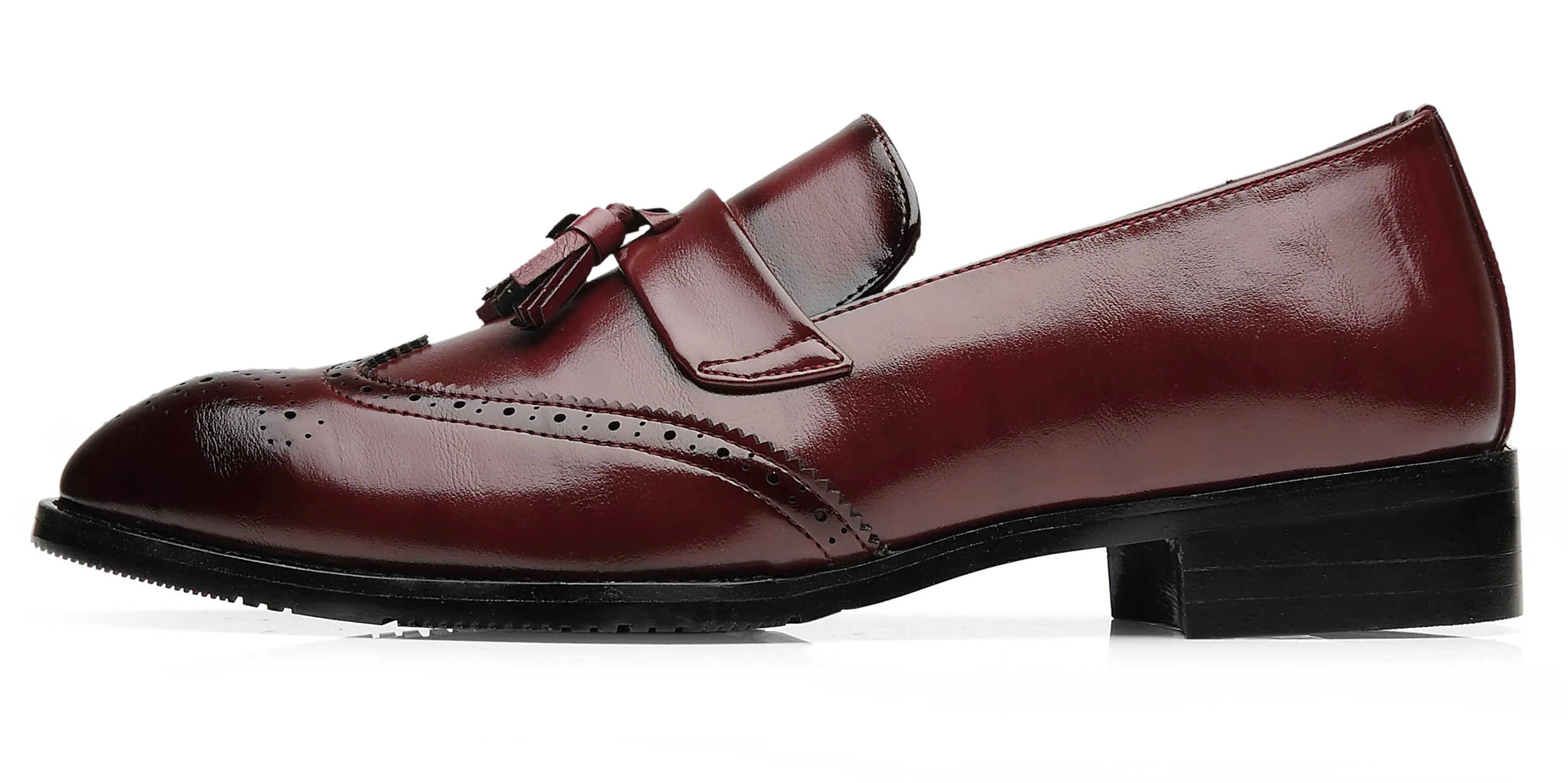 Men's Wingtip Smoking Loafers