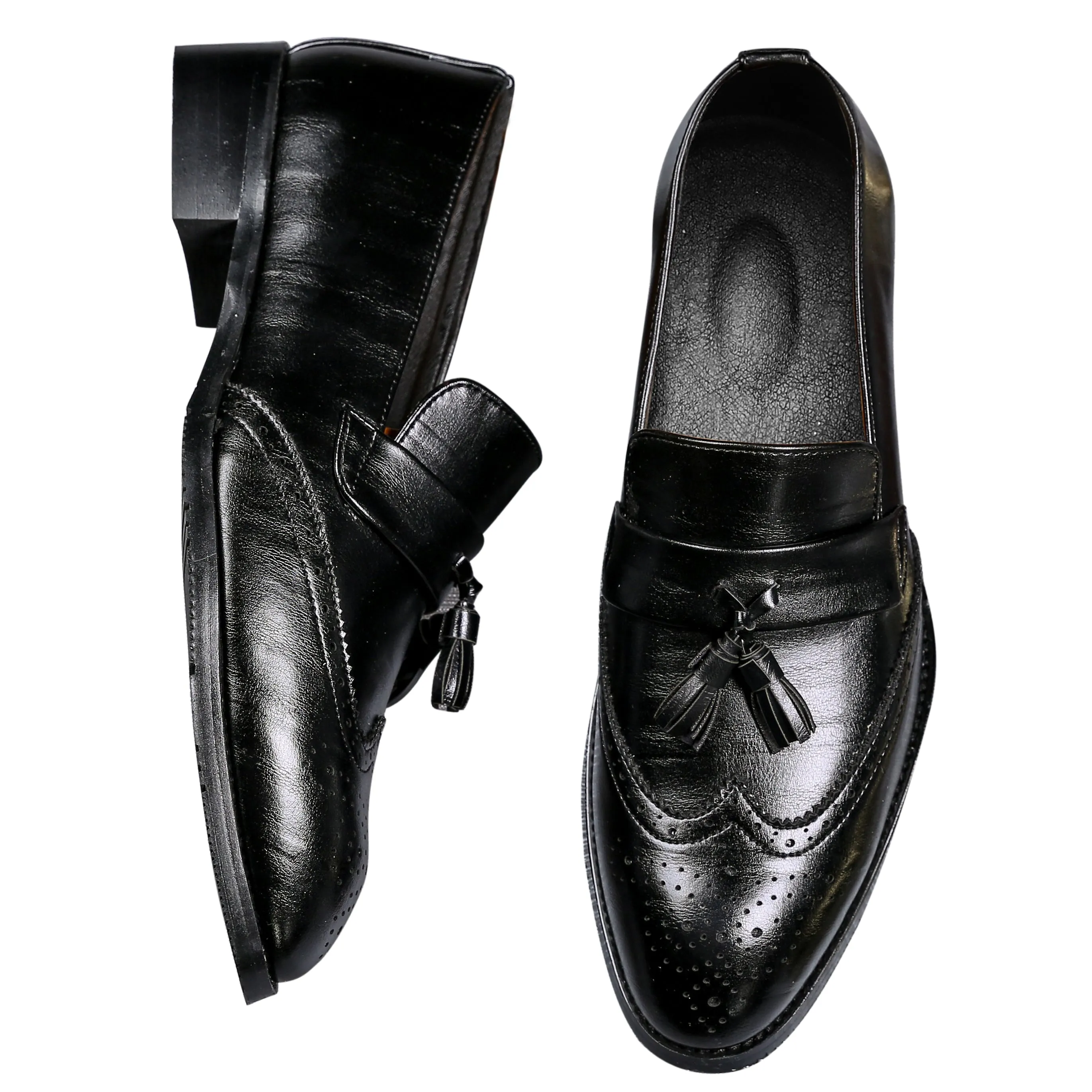 Men's Wingtip Smoking Loafers
