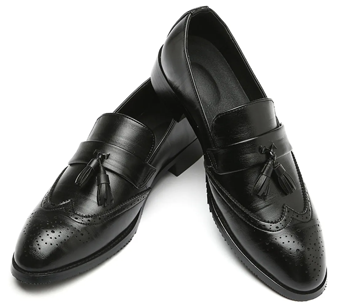 Men's Wingtip Smoking Loafers
