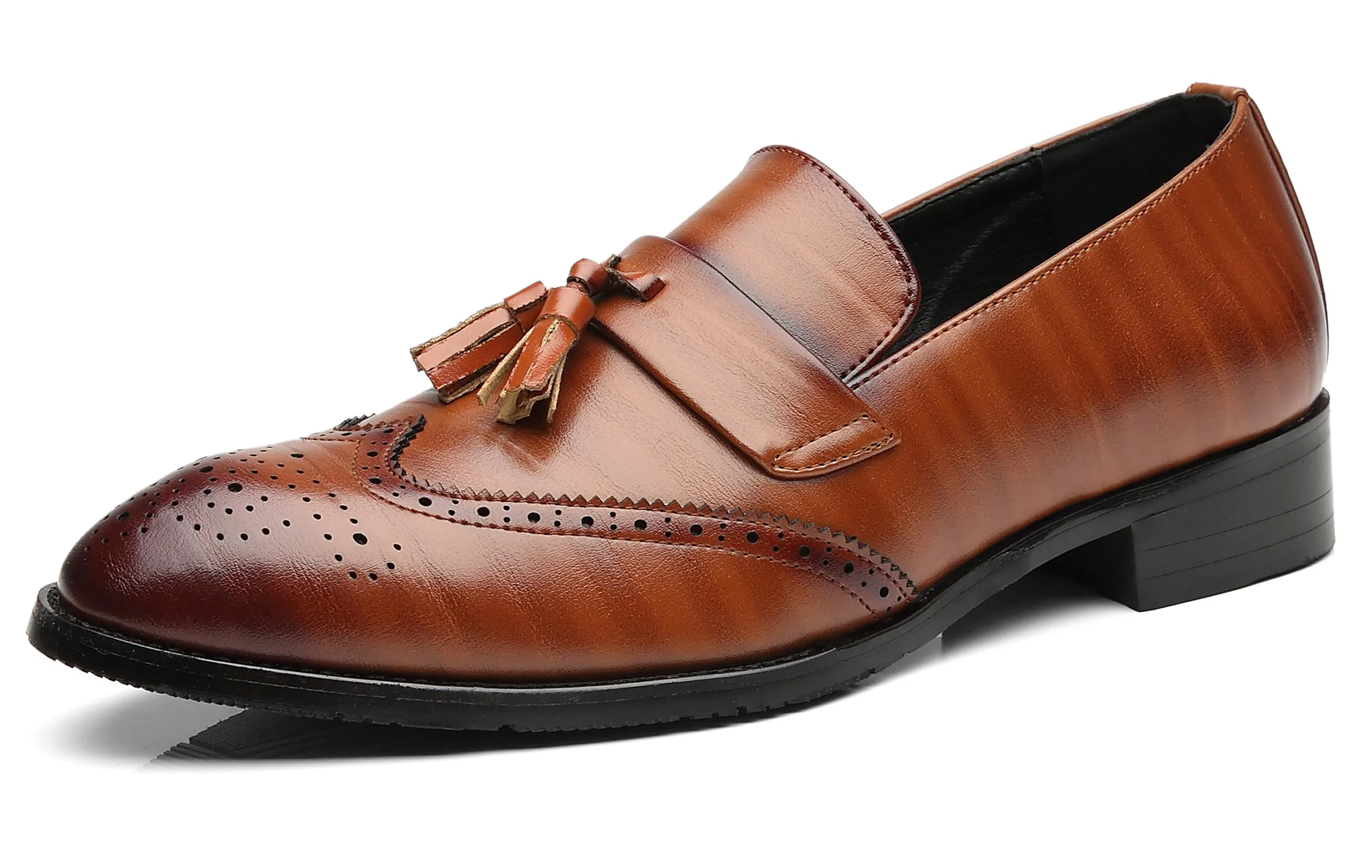 Men's Wingtip Smoking Loafers