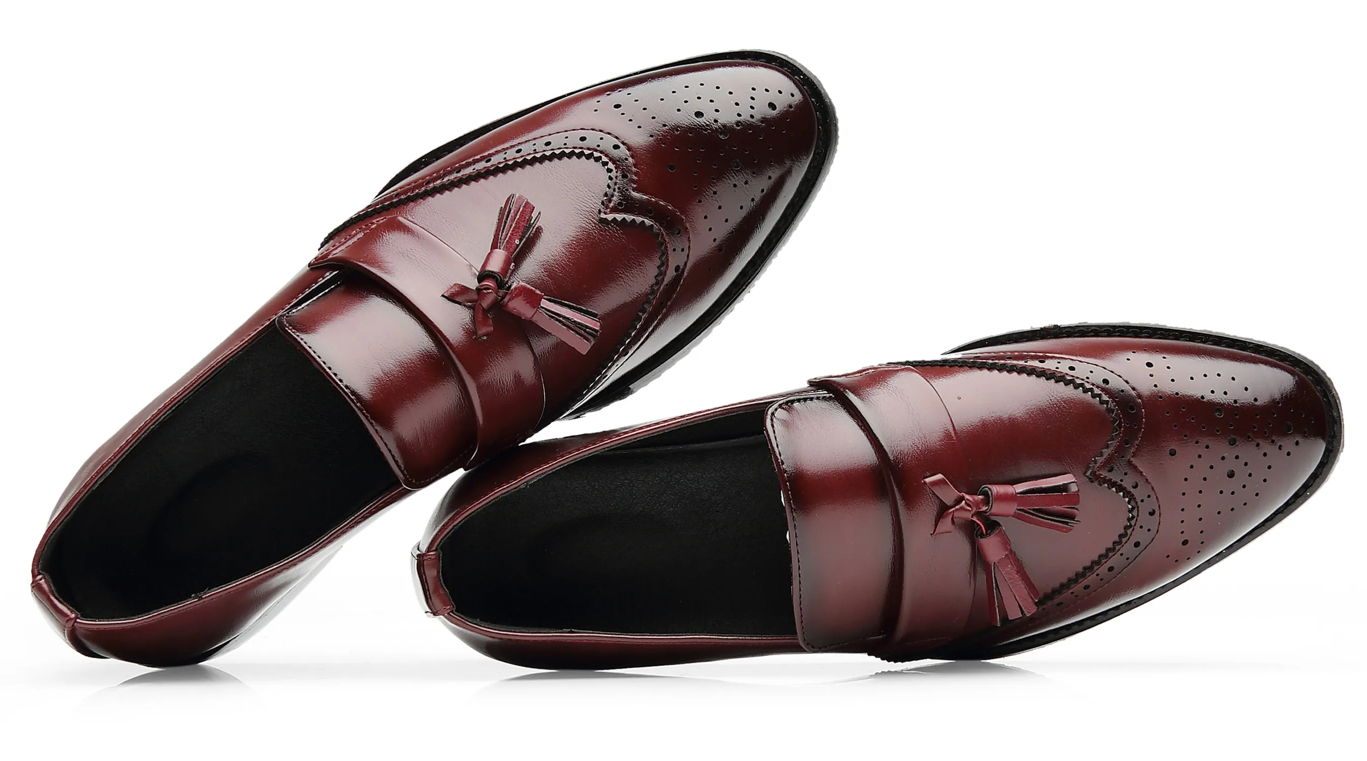 Men's Wingtip Smoking Loafers