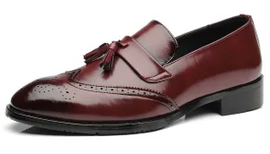 Men's Wingtip Smoking Loafers