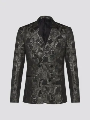 Metallic Double Breasted Blazer