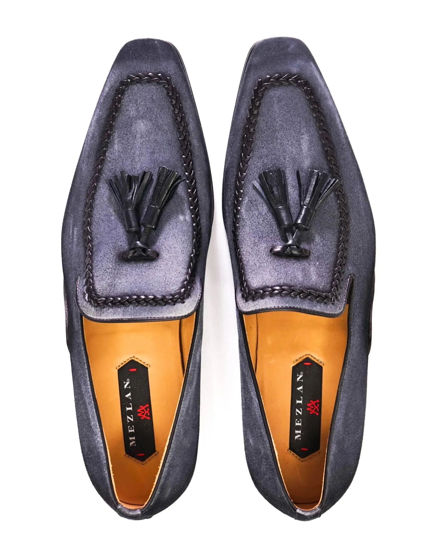 Mezlan Grey Tassel Loafers Suede Footwear 11.5 M
