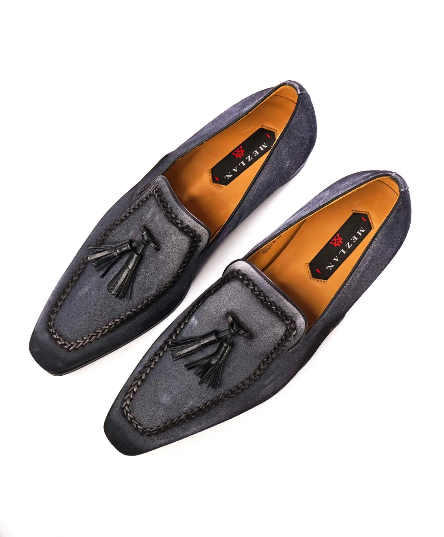 Mezlan Grey Tassel Loafers Suede Footwear 11.5 M