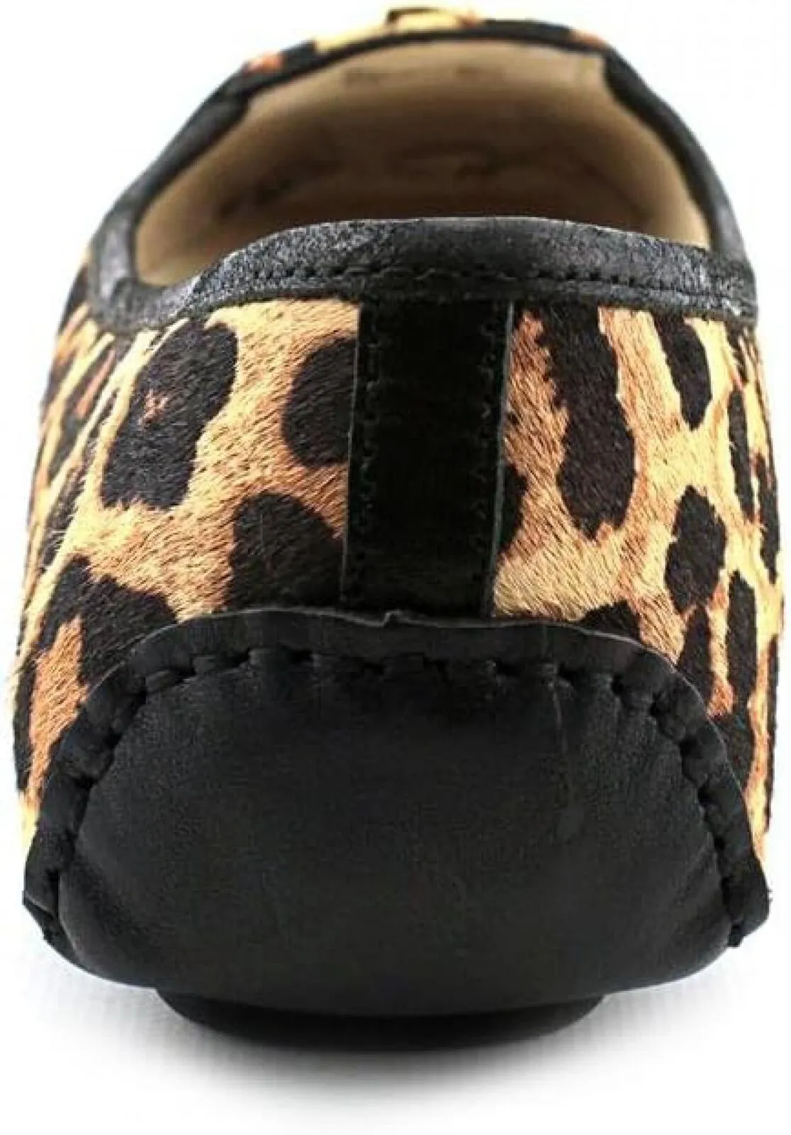 MICHAEL Michael Kors Vintage Fulton Moccasin Leather Flats Leopard Brown 5.5M
