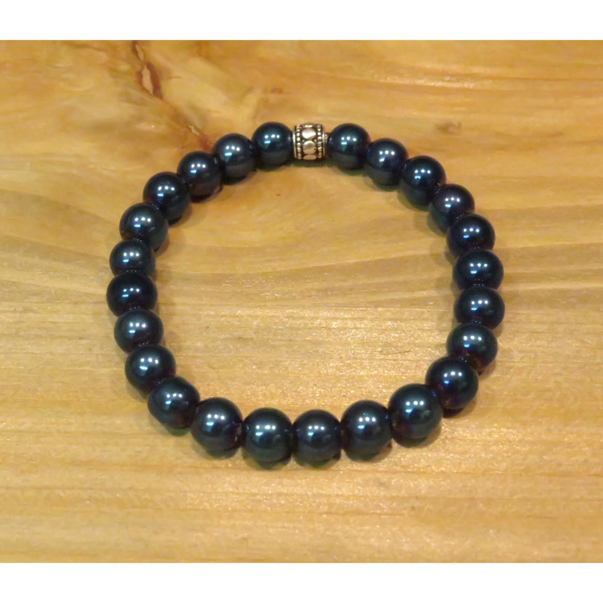 Midnight Blue Beaded Bracelet