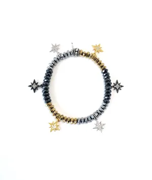 Mini Starburst Charm Bracelet