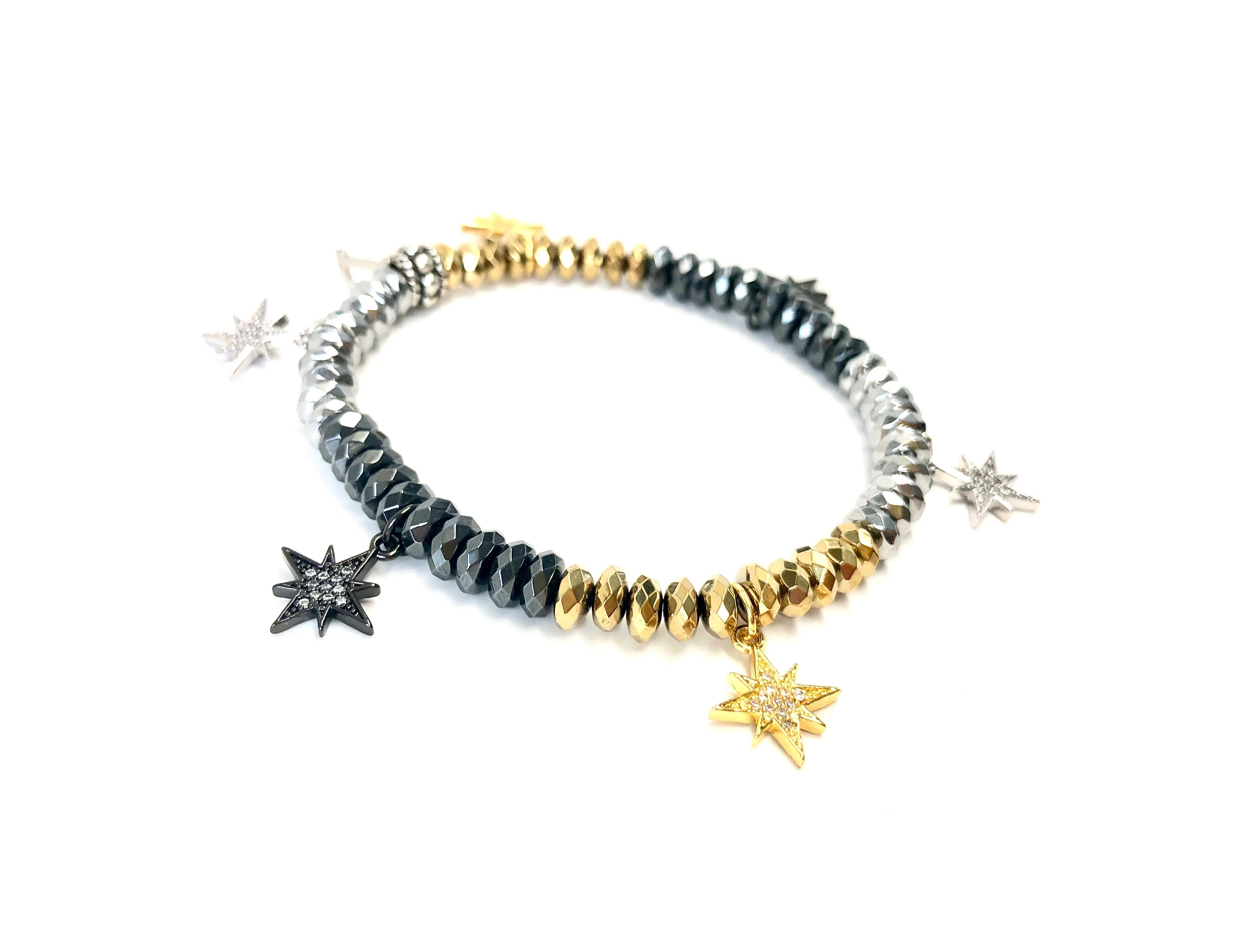 Mini Starburst Charm Bracelet