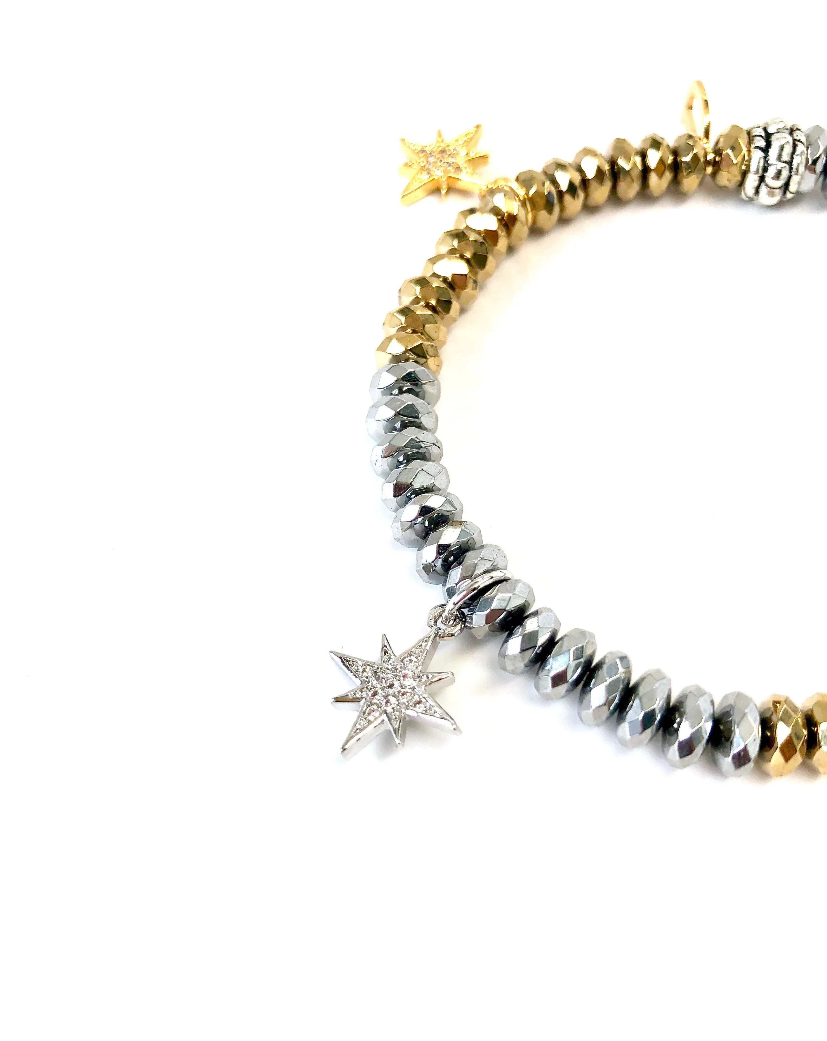 Mini Starburst Charm Bracelet