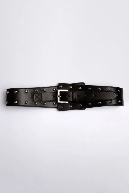 Minueto Black Studded Lucrecia Belt