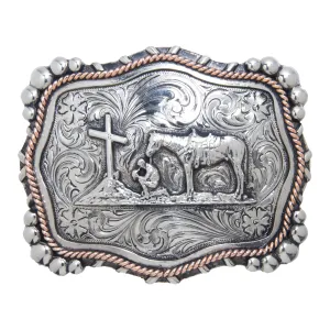 “Mission” Praying Cowboy Buckle