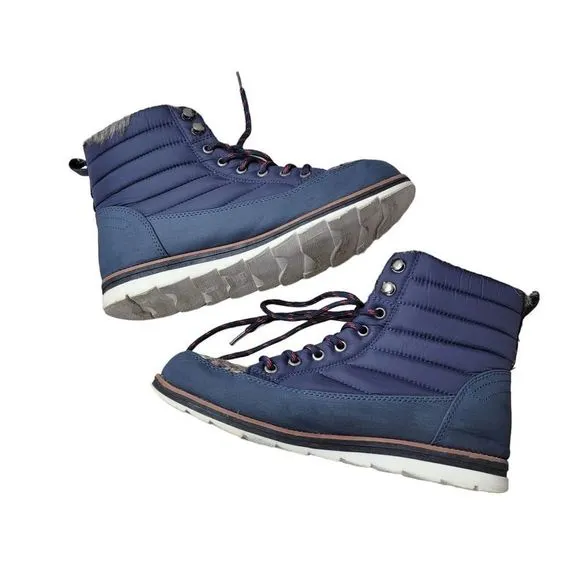 Muk Luks Sigrid Navy Faux Fur Lined Boots Women's US 9 WPL6134