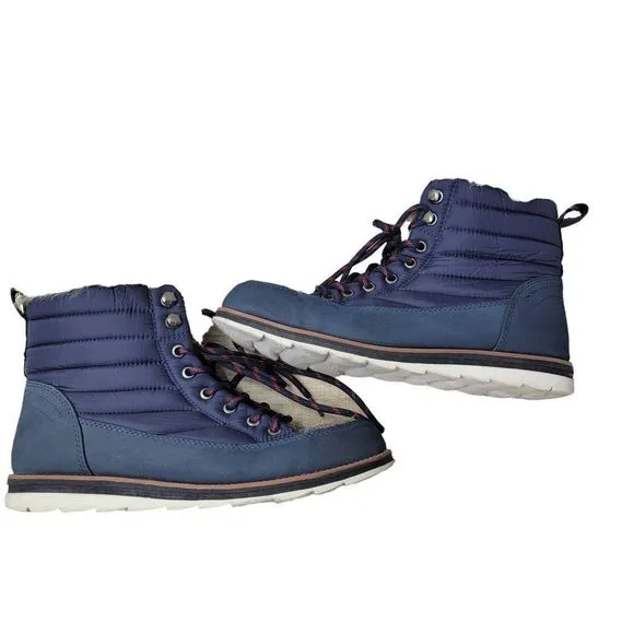 Muk Luks Sigrid Navy Faux Fur Lined Boots Women's US 9 WPL6134