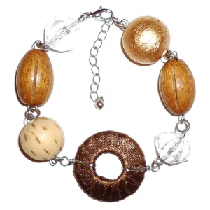 Multi Bead Bracelet - Brown