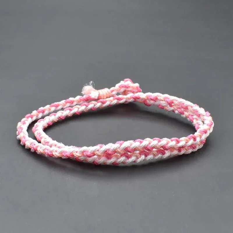 Multi color Minimalist Thread Rope Bracelets
