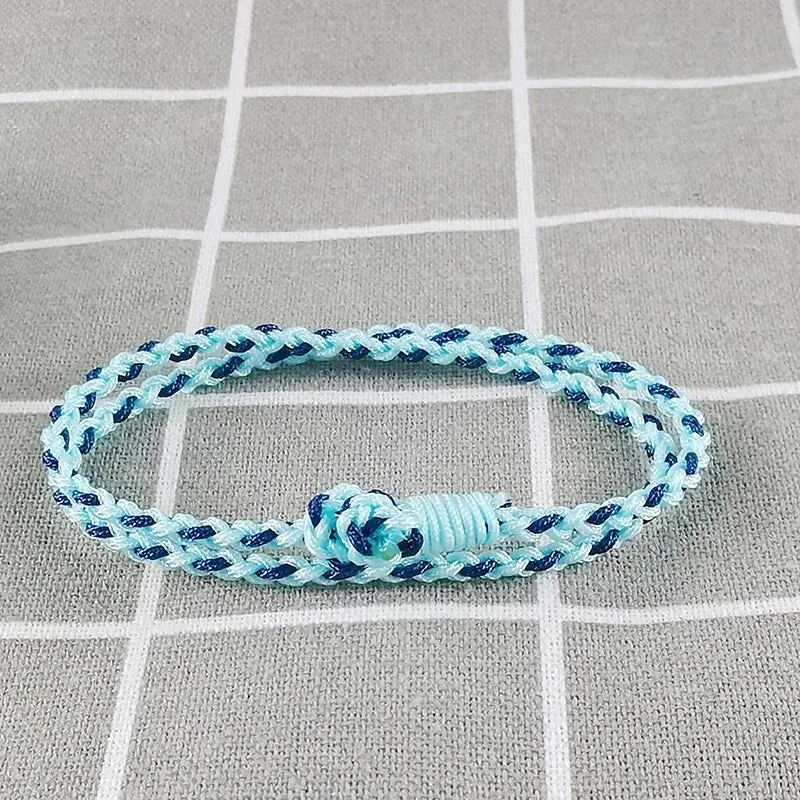 Multi color Minimalist Thread Rope Bracelets