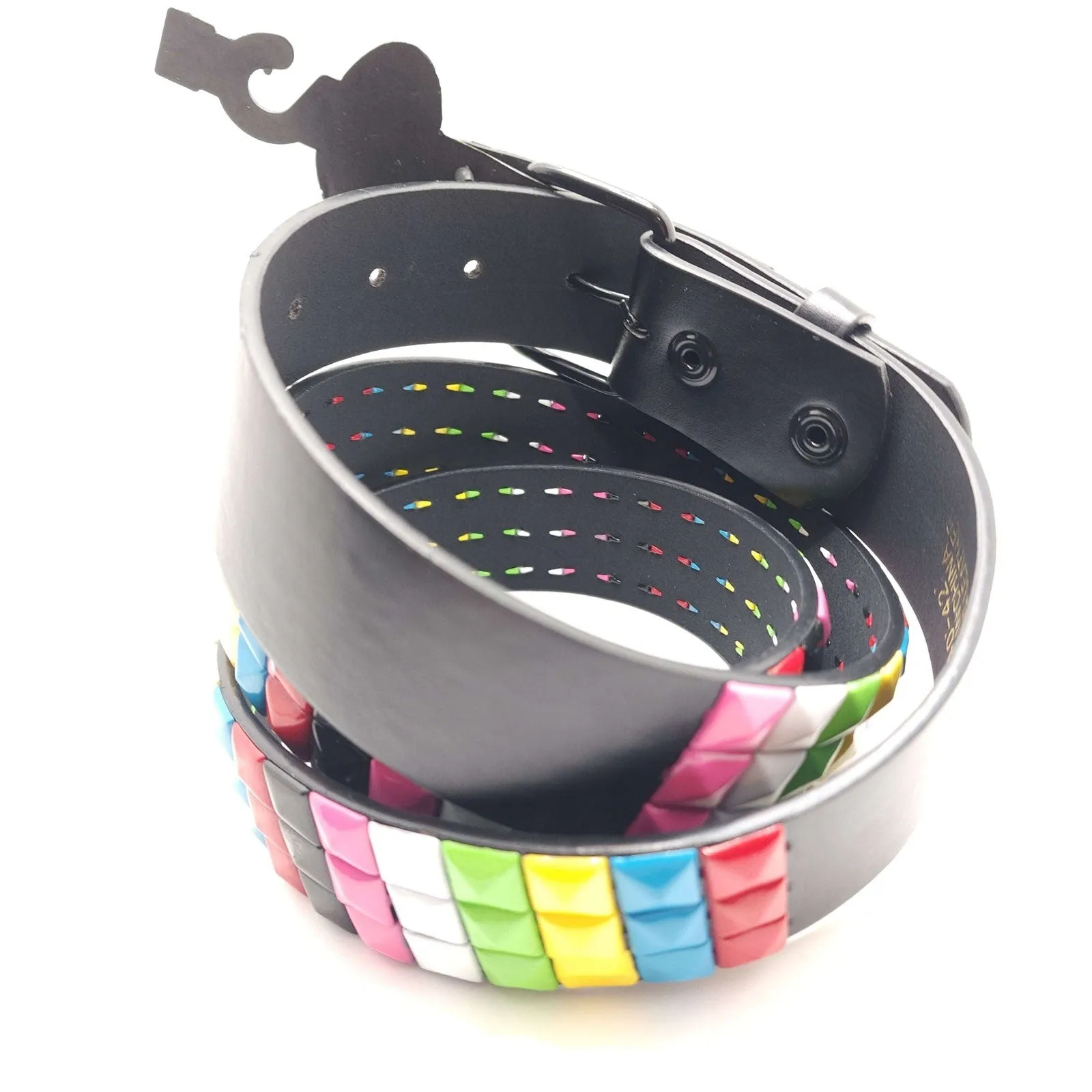 Multi-Color Studded Belt Punk
