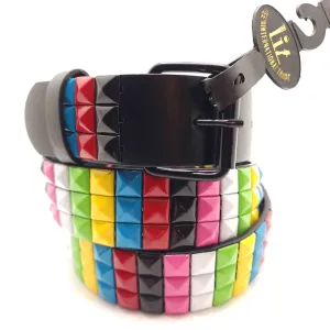 Multi-Color Studded Belt Punk