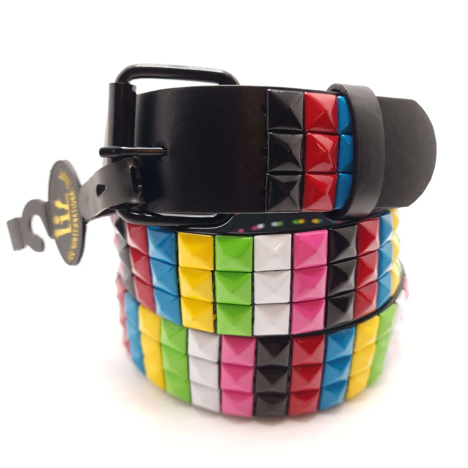 Multi-Color Studded Belt Punk