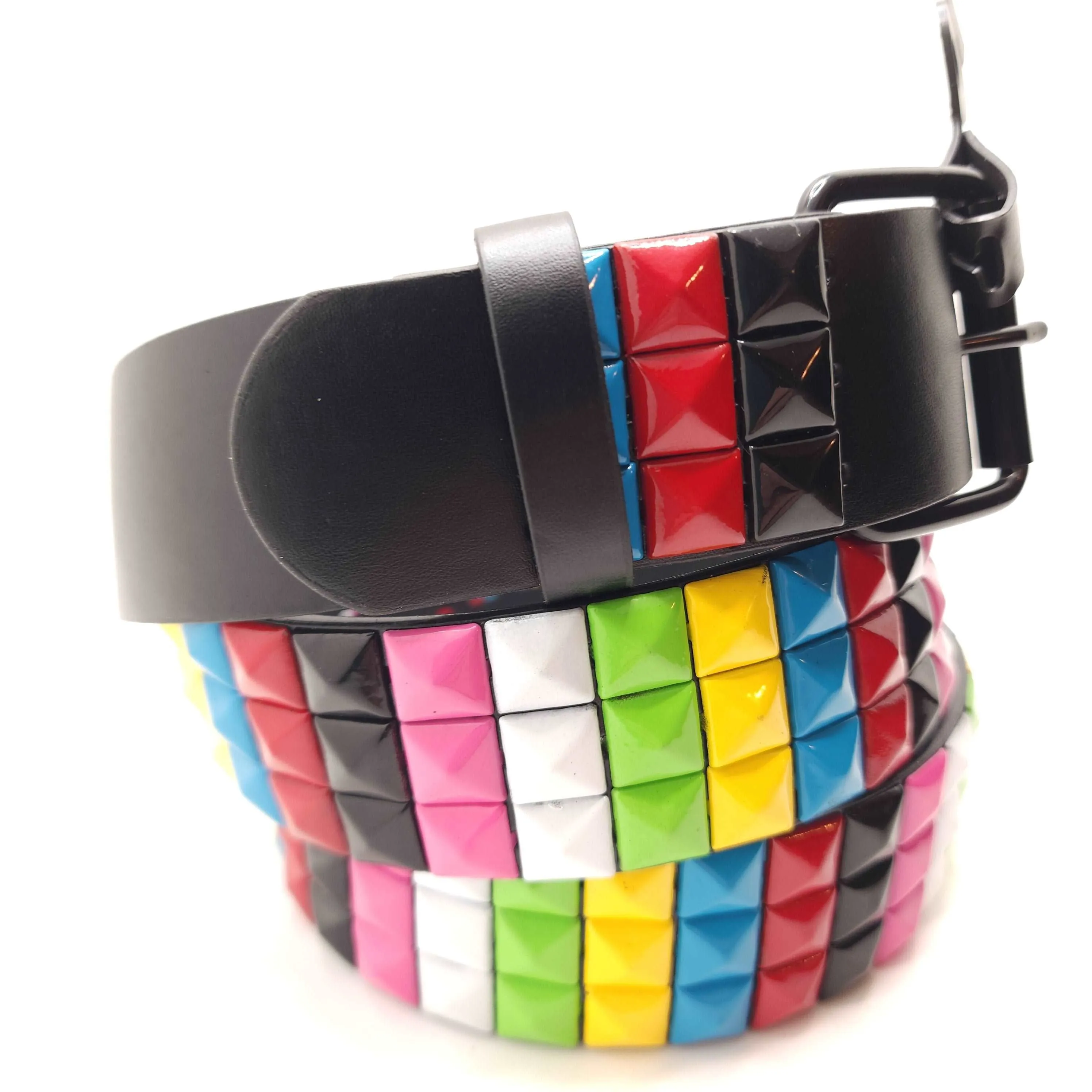 Multi-Color Studded Belt Punk