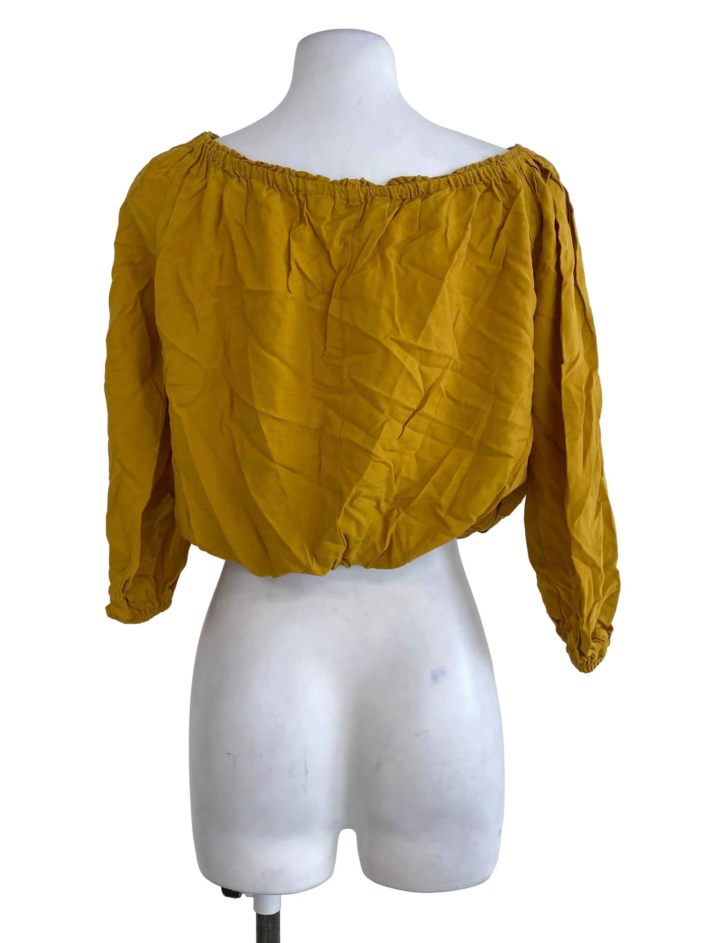 Mustard Crop Top