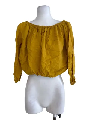 Mustard Crop Top
