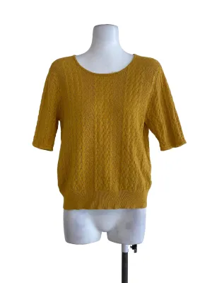Mustard Knitted Top
