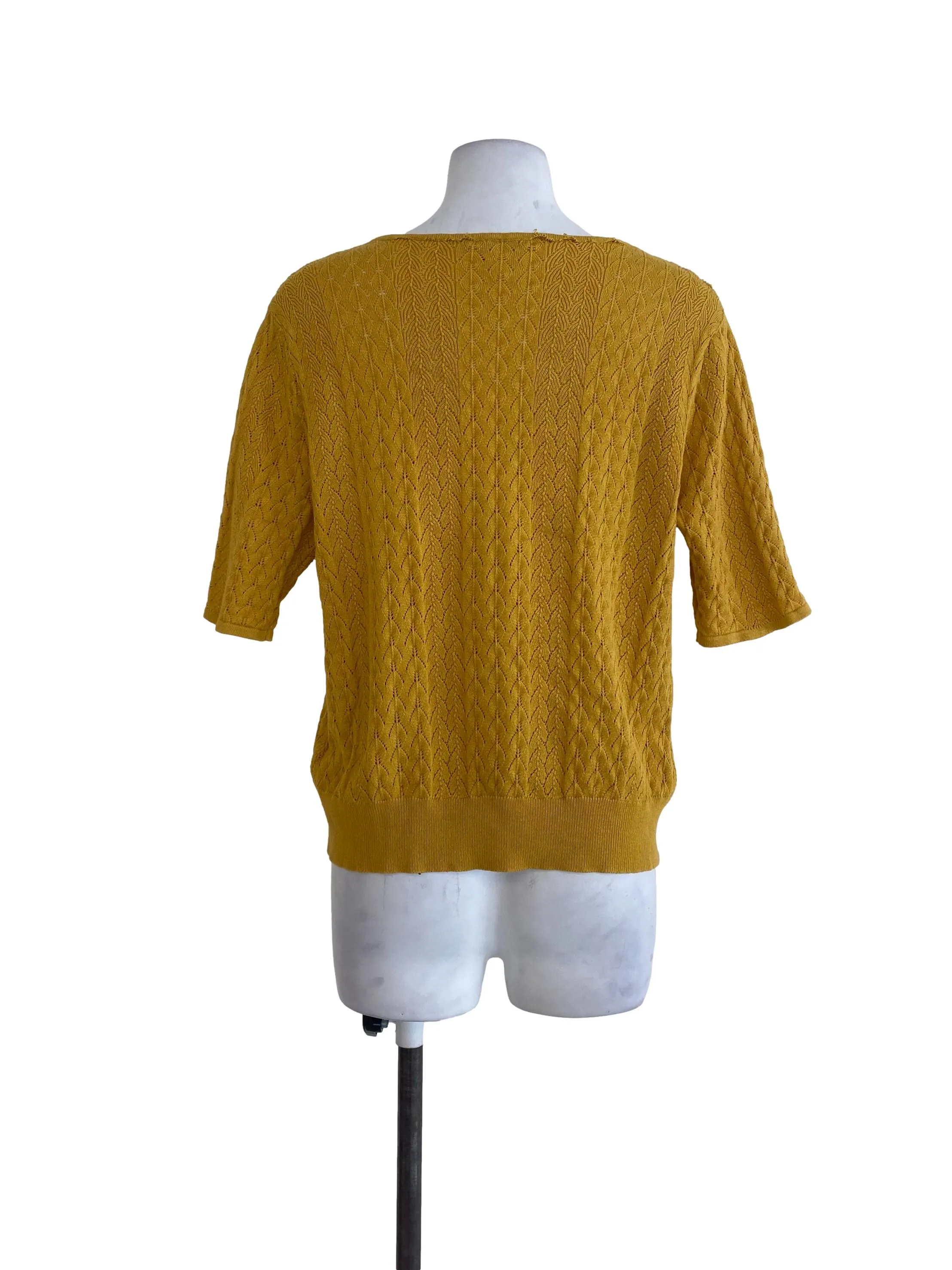 Mustard Knitted Top