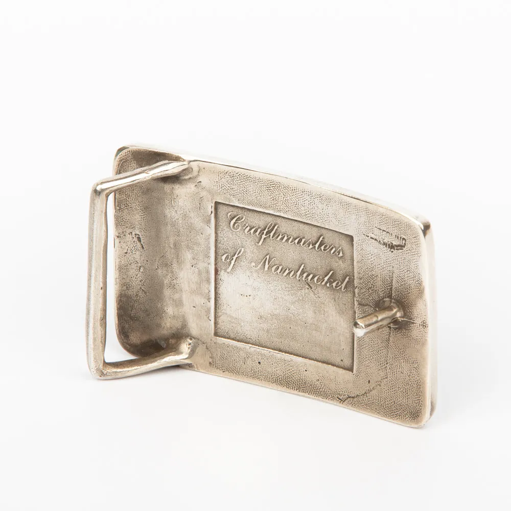 Nantucket Island Belt Buckle - Sterling Silver