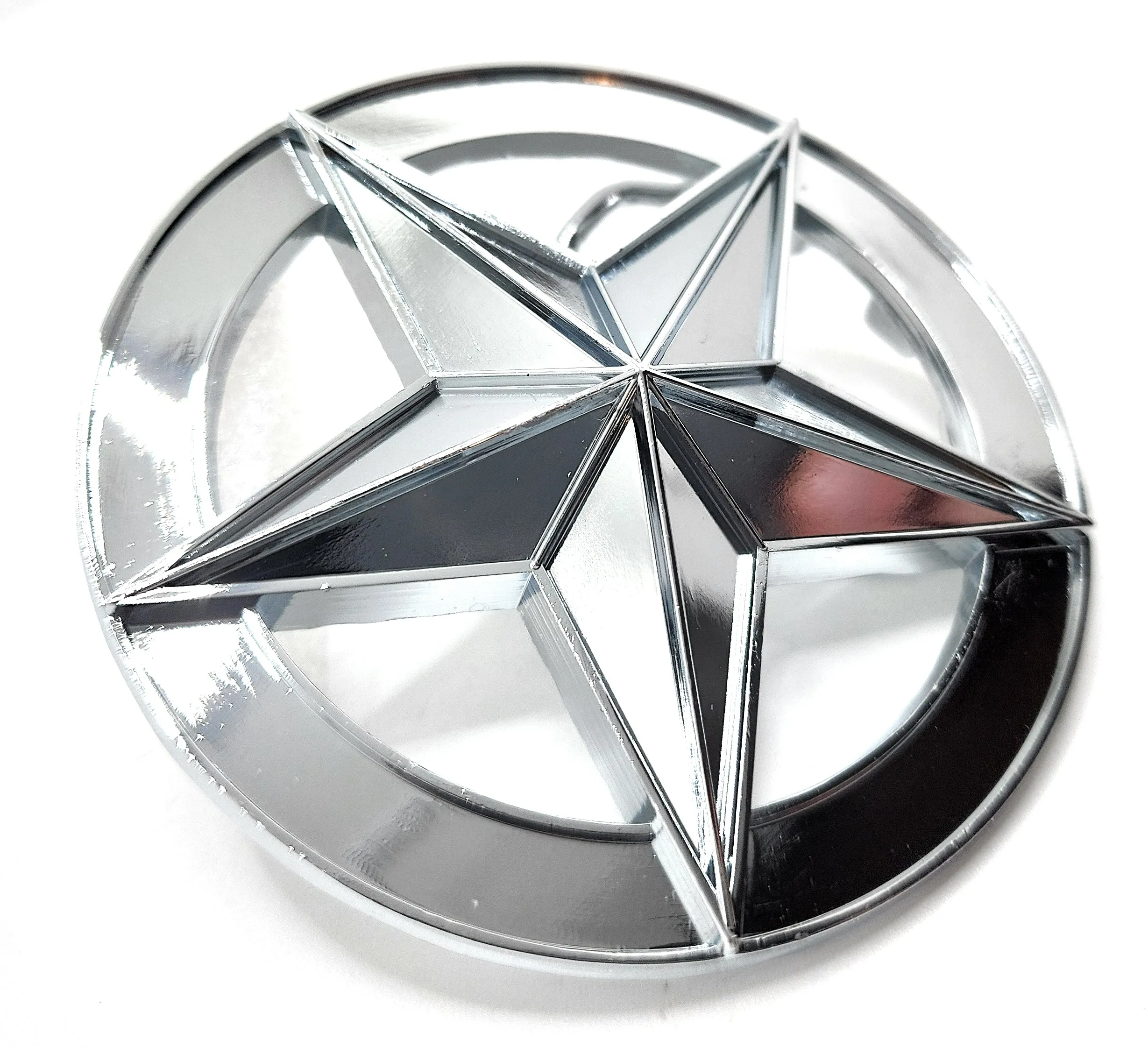 Nautical Star Belt Buckle Polished Chrome