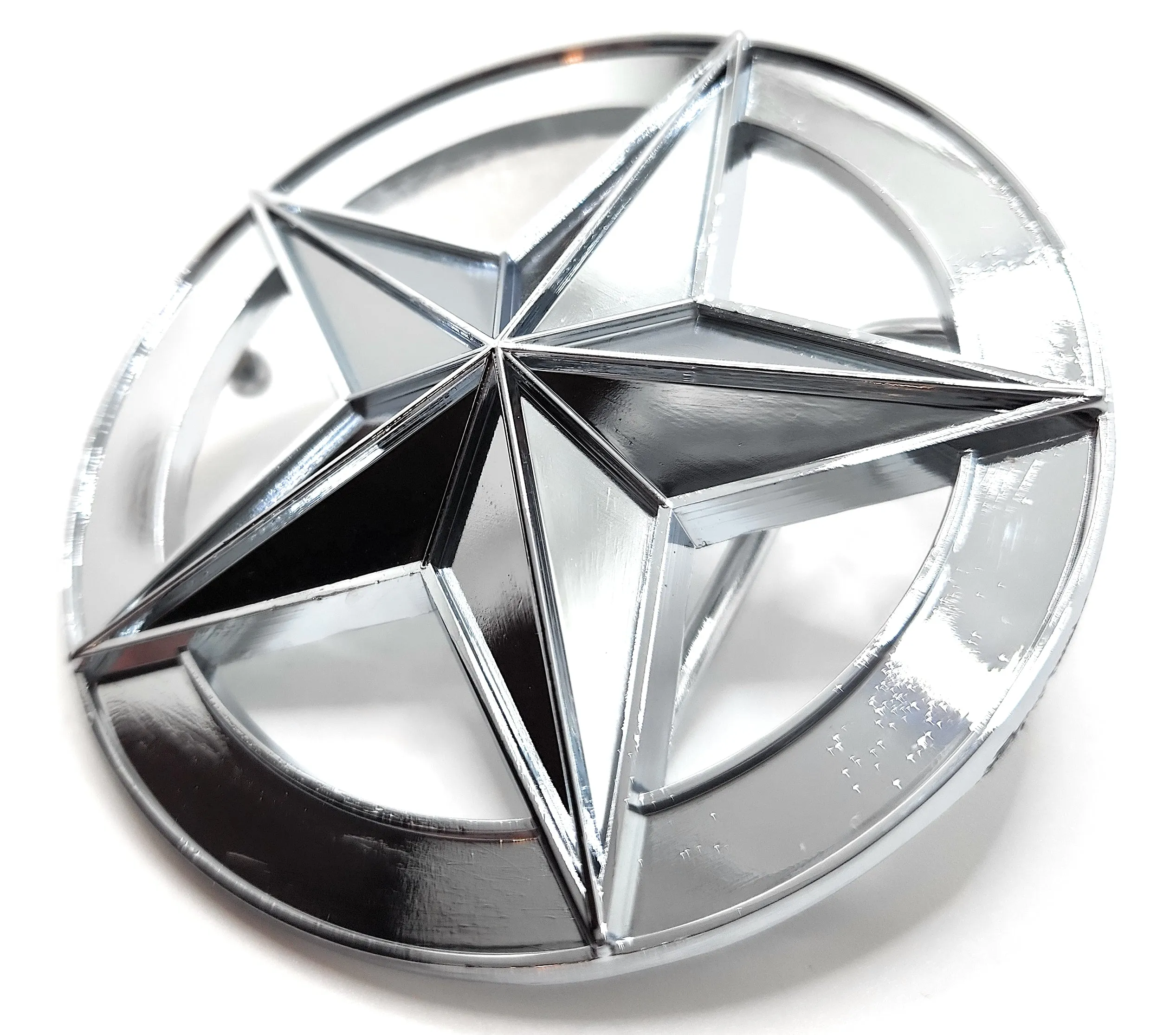 Nautical Star Belt Buckle Polished Chrome