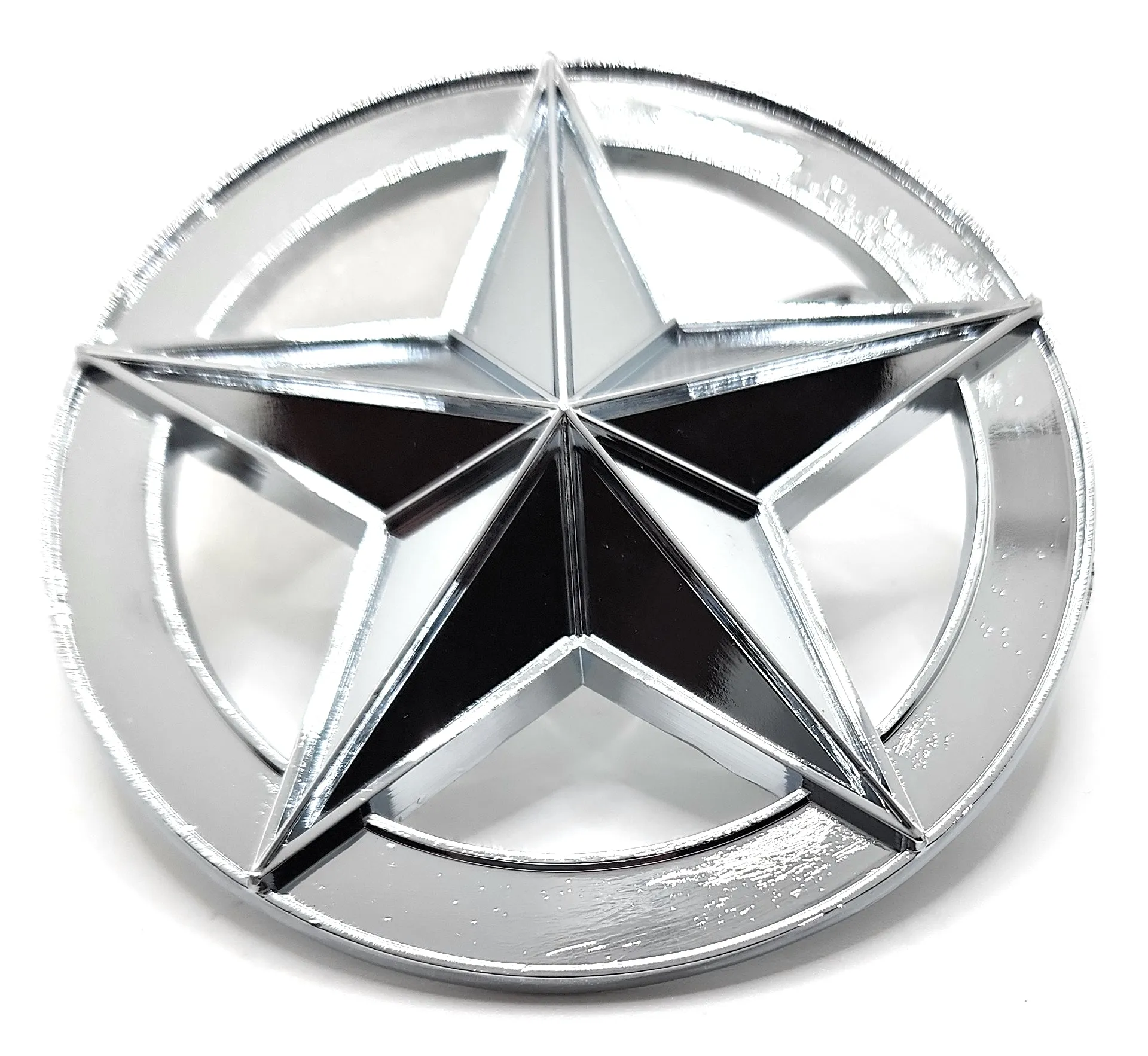 Nautical Star Belt Buckle Polished Chrome