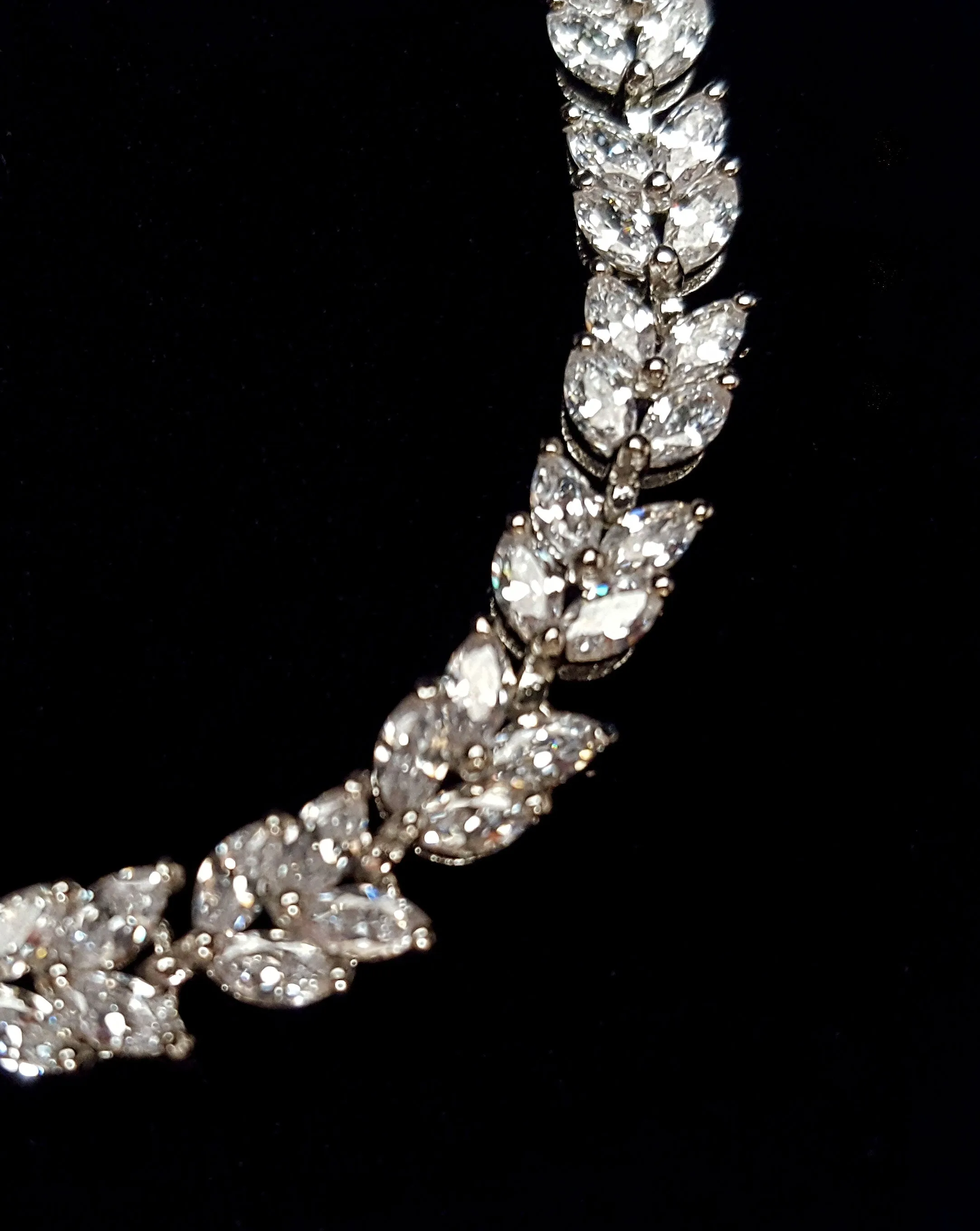 NEW ARRIVAL - Bridal and wedding bracelet - Marquise crystal adjustable - Exclusive at Kezani
