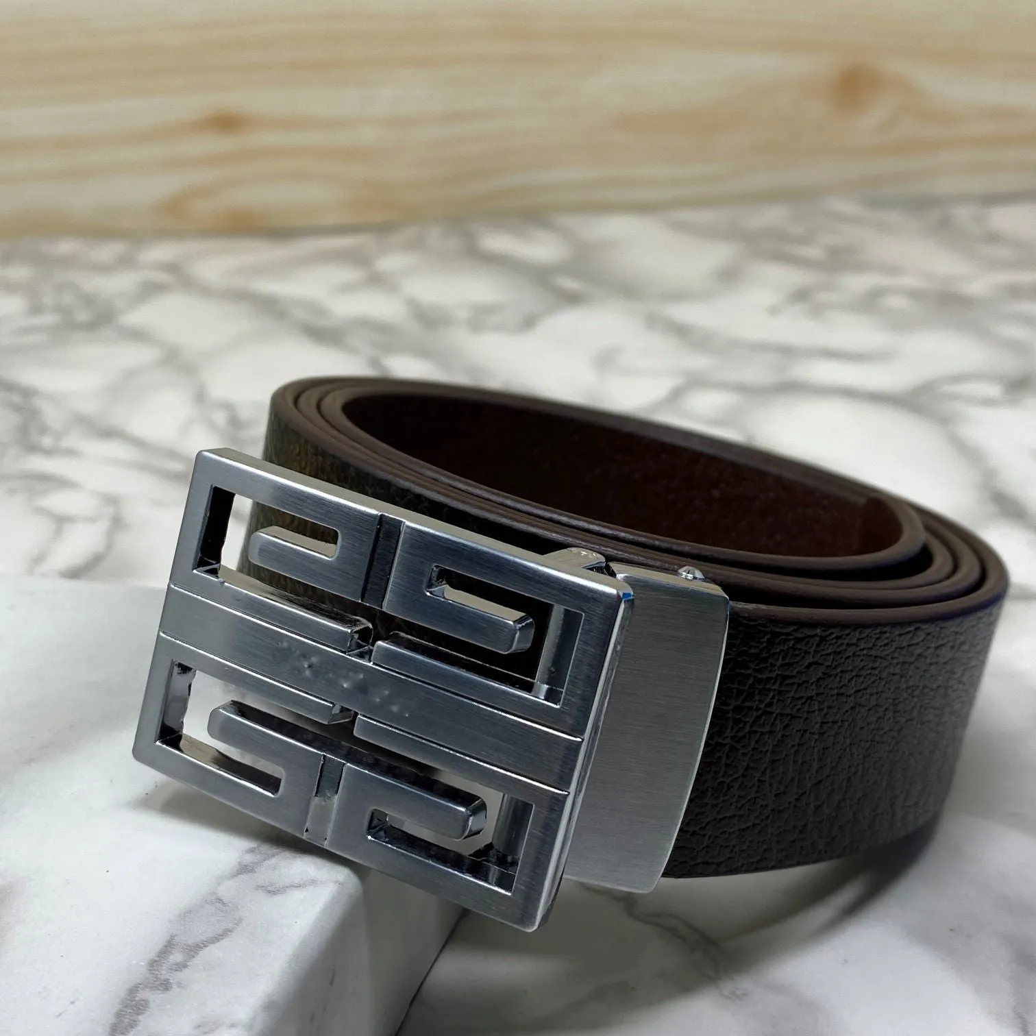 New Arrival Square Formal Leather Belt-UniqueandClassy
