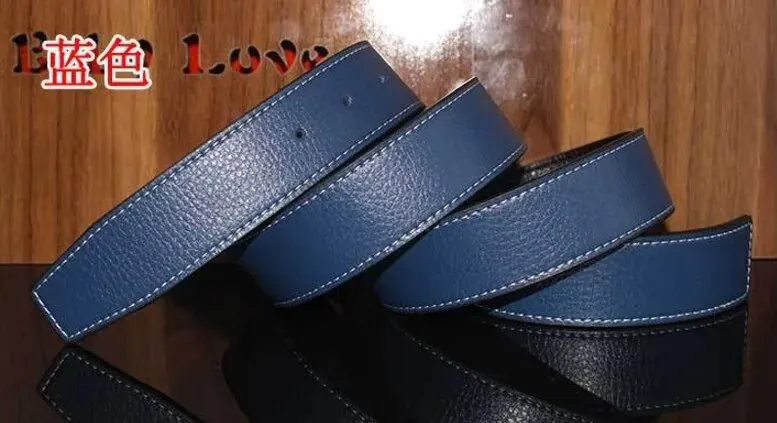 new Luxury Brand H Belts for Men High Quality Pin Buckle Male Strap Genuine Leather Waistband Ceinture Homme,No Buckle 3.3cm