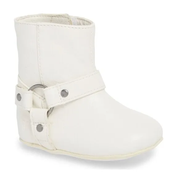 NIB FRYE Baby Harness Boots, Size 1 (0-3 Months) White Infant Shoes