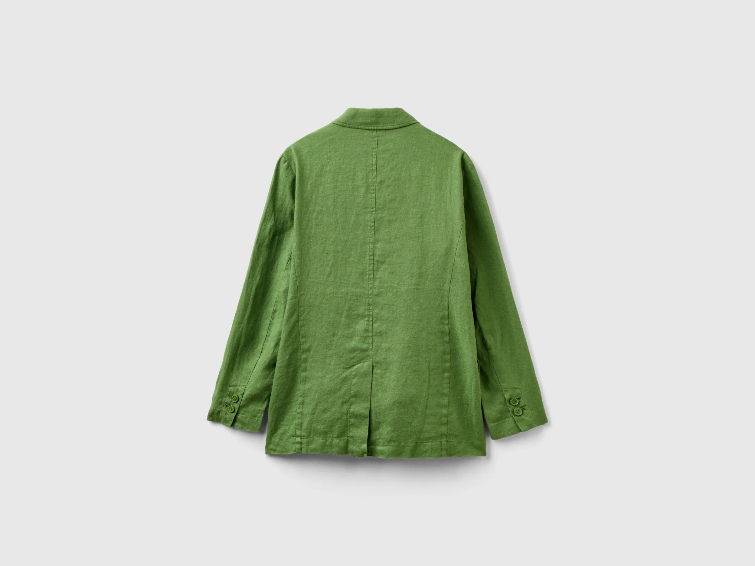 Notched Lapel Collar Solid Blazer