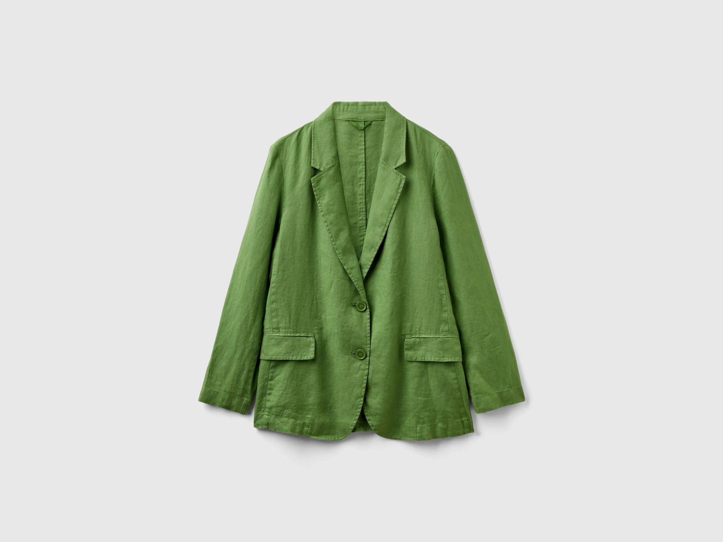 Notched Lapel Collar Solid Blazer
