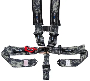 NRG SBH-5PCDCAMO-GY Digital Camo SFI 16.1 5 Point 3 inch Seat Belt Harness with Latch