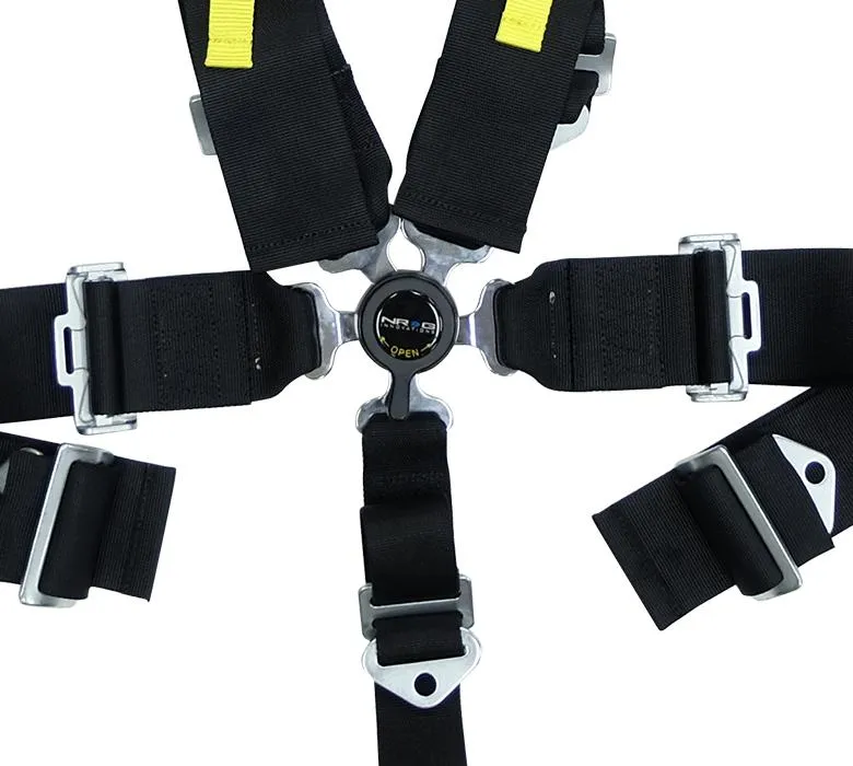 NRG SBH-RS5PCBK Black SFI 16.1 5 Point 3 inch Seat Belt Harness with Cam Lock