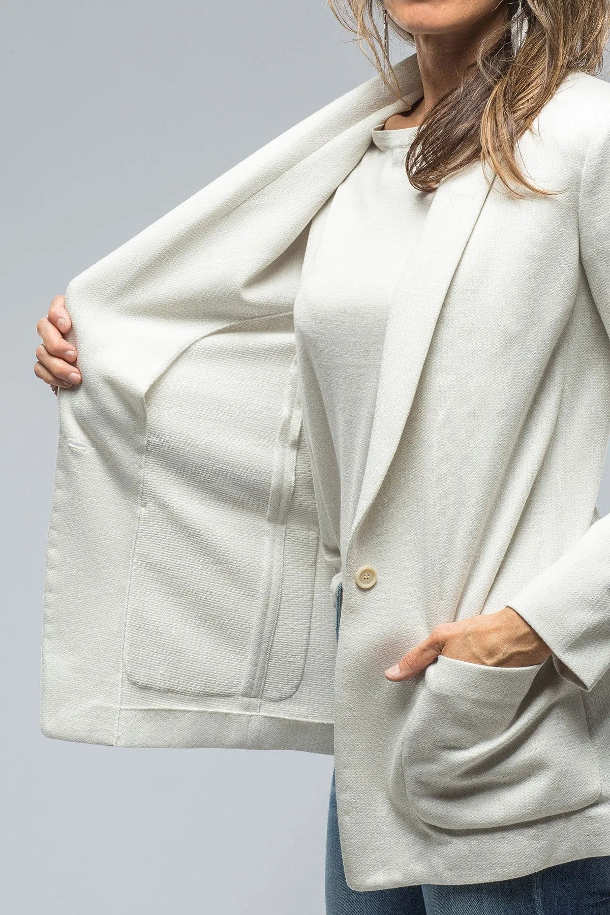 Odette Knit Blazer In Stone