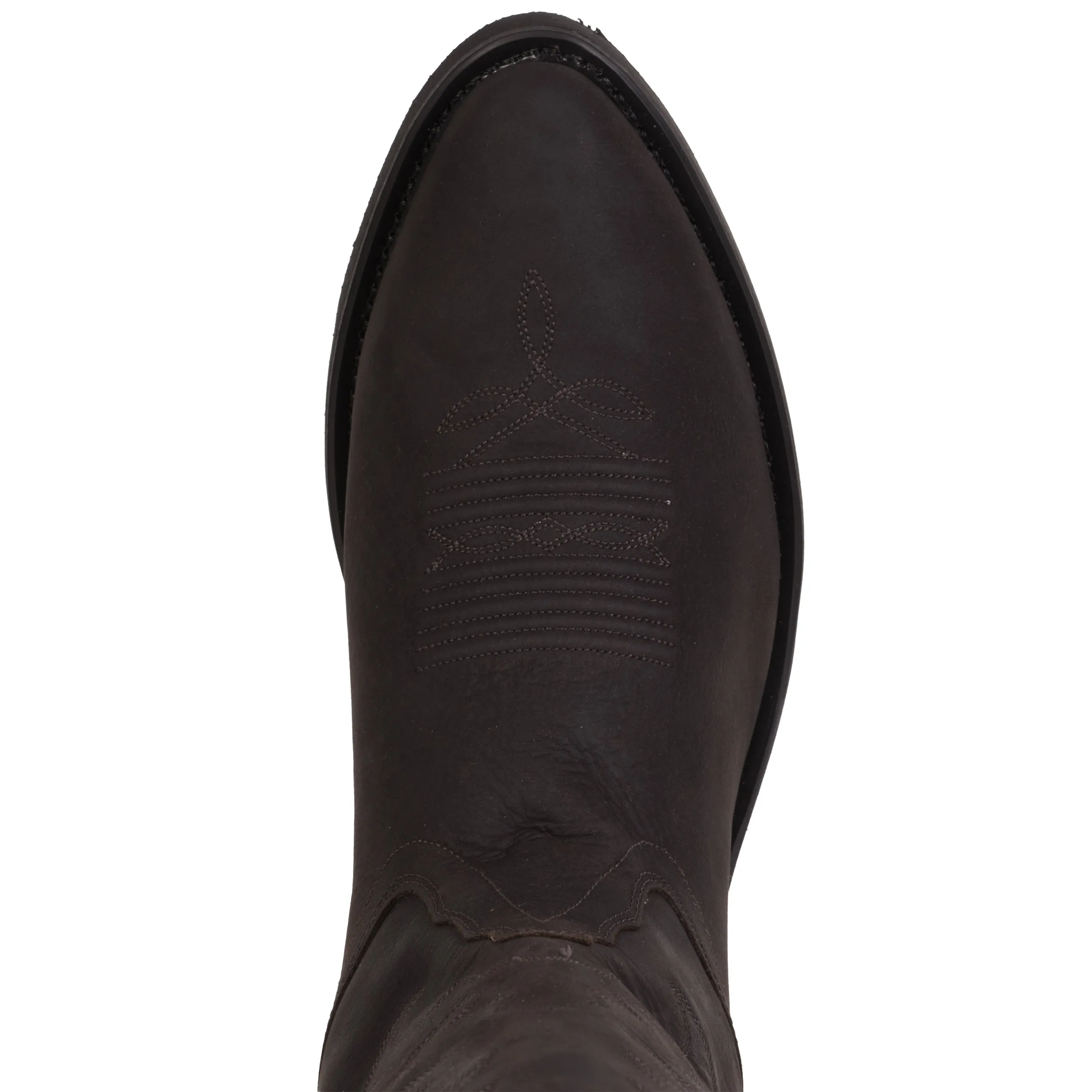 Old West Brown Mens Distress Leather Brown Round Toe 13in Cowboy Boots 9 EE